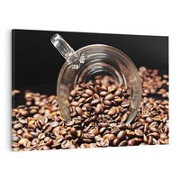 Obraz na płótnie 70x50 - Kawa - zmysłowy napój - kawa, ziarna