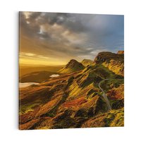 Obraz na płótnie 30x30 - Malownicza panorama górskich skał - góry, skały