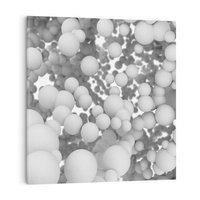 Obraz na płótnie 80x80 - Abstrakcyjne balony w locie - kule, abstrakcja