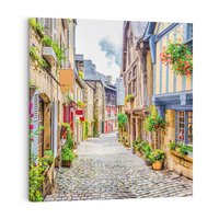 Obraz na płótnie 60x60 - Uliczka w mieście: włoska atmosfera - uliczka, miasto