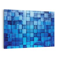 Obraz na płótnie 120x80 - Abstrakcyjne 3D: Kolorowe bloki - abstrakcja, 3d