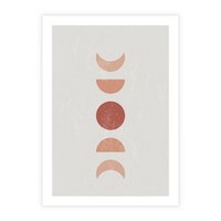 Plakat bez ramy 30x40 - Mistyka Boho - boho plakat, beże brązy