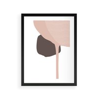 Plakat w ramie 40x50 - Wibracje Odbić Plam - abstrakcyjny obraz, rozlewające się plamy - rama czarna