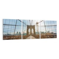 Obraz na płótnie 120x40 - Duch Manhattanu - most, Nowy Jork