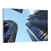 Obraz na płótnie 70x50 - Architektura wieżowców - Architektura, wieżowce