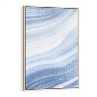 Obraz w ramie 80x120 - Abstrakcyjna akwarela - abstrakcja, akwarela - rama drewno