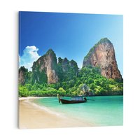 Obraz na płótnie 30x30 - Raj Azji: wyspa, plaża, morze - Azja, wyspa