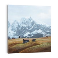 Obraz na płótnie 40x40 - Odkryj Ich Urok - góry, skandynawia