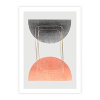 Plakat bez ramy 30x40 - Sztuka Abstrakcji - minimalistyczny boho obraz, abstrakcyjny