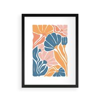 Plakat w ramie 30x40 - Migotliwe Marzenia - kwiaty, rośliny - rama czarna