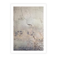 Plakat bez ramy 50x70 - Surowość ściany z betonu - ściana, beton