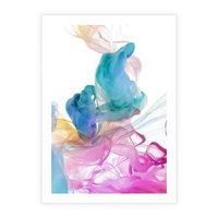 Plakat bez ramy 40x50 - Abstrakcyjne Pastelowe Piękno - abstrakcja, pastelowe