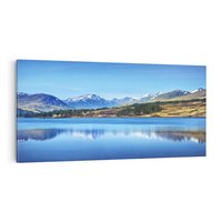 Obraz na płótnie 140x70 - Siła i Spokój Przyrody - góry, jezioro