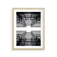 Plakat w ramie 40x50 - Czar i Wielkość - wieżowce, architektura - rama drewno