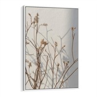 Obraz w ramie 80x120 - Boho gałązki suche - gałązki, suche - rama biała