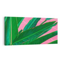 Obraz na płótnie 120x60 - Odezwij się do przeszłości - liście, retro