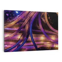 Obraz na płótnie 120x80 - Wiadukty i autostrada - Węzeł drogowy w USA - wiadukty, autostrada