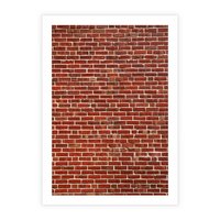 Plakat bez ramy 50x70 - Mur z Cegieł - cegły, mur