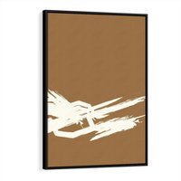 Obraz w ramie 70x100 - Taniec Energii - abstrakcyjne kreski, maźnięcia - rama czarna