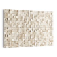 Obraz na płótnie 70x50 - Geometryczne 3D: Abstrakcyjna Harmonia - geometryczne, 3D