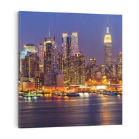 Obraz na płótnie 70x70 - Dusza Ameryki: miasto nieprzespanych nocy - Ameryka, USA