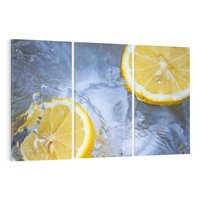 Obraz na płótnie 120x80 - Cytryny Kwasowa Świeżość - cytryny, owoce