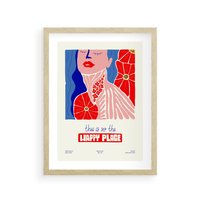 Plakat w ramie 50x70 - Abstrakcyjna Afirmacja - sztuka nowoczesna, abstrakcyjny styl - rama drewno