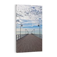 Obraz na płótnie 80x120 - Molo nad Bałtykiem w Gdyni - molo, Gdynia