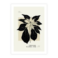 Plakat bez ramy 40x50 - Melancholia przerywanych linii - wiaty, typografia