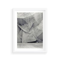 Plakat w ramie 30x40 - Architektura w trójwymiarowym wymiarze - architektura, 3D - rama biała