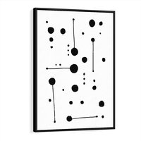 Obraz w ramie 50x70 - Złudne Odbicia - abstrakcja, minimalizm - rama czarna