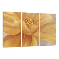 Obraz na płótnie 120x80 - Kwiaty malowane olejem - eksplozja kolorów - kwiaty, malowane