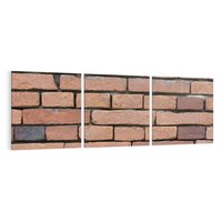 Obraz na płótnie 120x40 - Mur cegieł: industrialny urok - cegły, mur