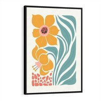 Obraz w ramie 70x100 - Pastelowa Piękność - nowoczesna sztuka, plakat - rama czarna