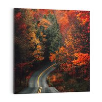 Obraz na płótnie 40x40 - Jesienne Podróżowanie - fotografia, jesień