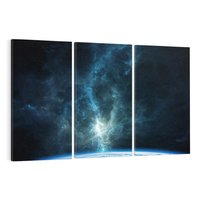 Obraz na płótnie 120x80 - Wędrówka przez galaktyki - ziemia, kosmos