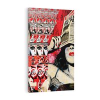 Obraz na płótnie 50x70 - Eksploracja kolorowego graffiti - graffiti