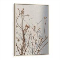 Obraz w ramie 80x120 - Boho gałązki suche - gałązki, suche - rama drewno
