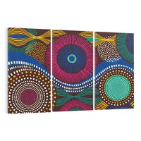 Obraz na płótnie 120x80 - Energia Wzorców - enticzne wzory, kształty