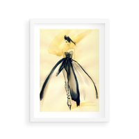 Plakat w ramie 40x50 - Ekspresja Wyrazu - abstrakcja, kobieta - rama biała