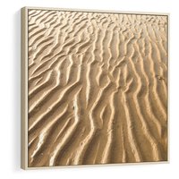 Obraz w ramie 80x80 - Piasek i Nieskończoność - pustynia, piasek - rama drewno