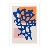 Plakat bez ramy 40x50 - Delikatne Plamiste Refleksje - abstrakcja, nowoczesny plakat