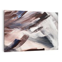 Obraz na płótnie 120x80 - Eksploracja Dramaturgii - abstrakcyjny chaos, chatyczne maźnięcia pędzla