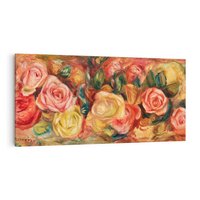 Obraz na płótnie 140x70 - "Róże" (1912), Pierre-Auguste Renoir - Reprodukcja - reprodukcja, obraz na płótnie
