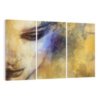 Obraz na płótnie 120x80 - Graficzna ekspresja kobiecego portretu - portret, grafika