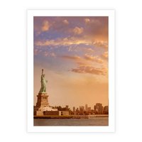 Plakat bez ramy 21x30 - Statua wolności w Nowym Jorku - Nowy Jork, statua