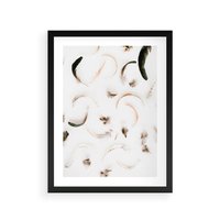 Plakat w ramie 50x70 - Kompozycja z Piór - pióra, kompozycja - rama czarna