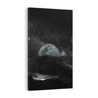 Obraz na płótnie 50x70 - Kosmiczne piękno: ziemia z lotu ptaka - kosmos, ziemia