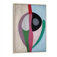 Obraz w ramie 80x120 - Wibracje Kolorów Marzeń - abstrakcyjne dziwne kształty, olejny obraz - rama drewno