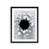 Plakat w ramie 30x40 - Nowoczesna Abstrakcja - grafika, nowoczesna - rama czarna